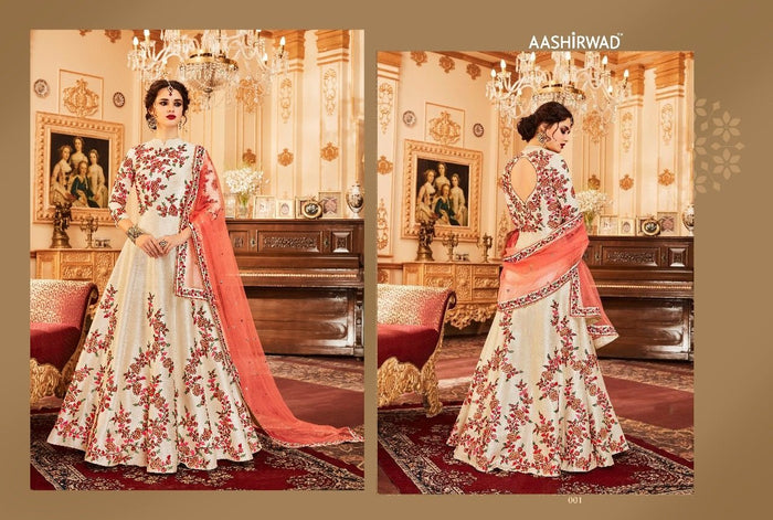 NEW PRESENT BEAUTIFULL WHITE BOLLYWOOD SAREE