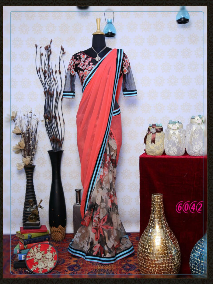 Indian Wedding Ethnic Designer Rich Pallu Banarasi Silk Jaquard Saree With Running Blouse